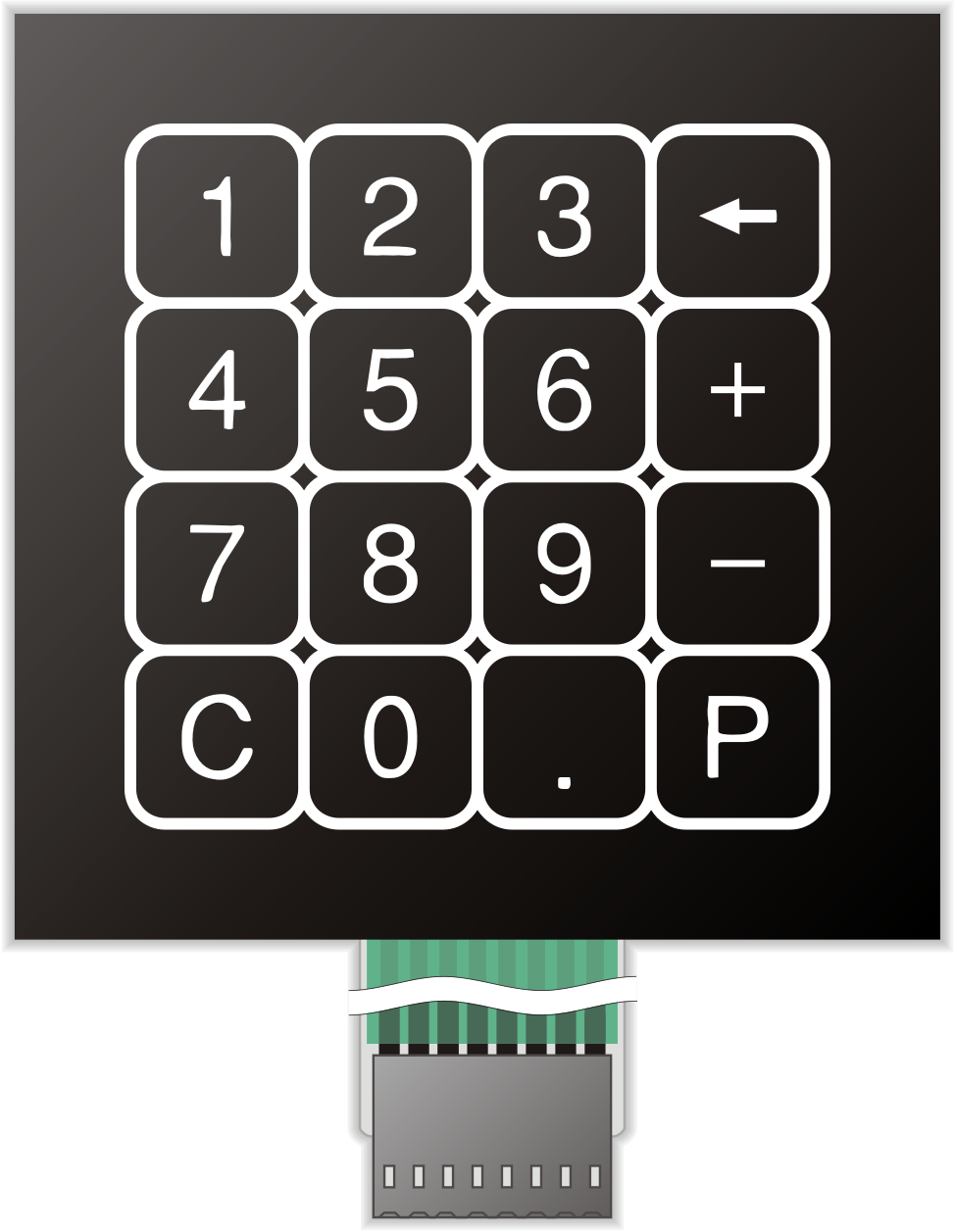 QWERTY Ltd. - standard membrane keyboard #4 ( membrane keypad #4 )